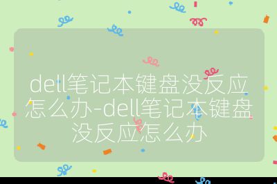 dell筆記本鍵盤(pán)沒(méi)反應(yīng)怎么辦-dell筆記本鍵盤(pán)沒(méi)反應(yīng)怎么辦