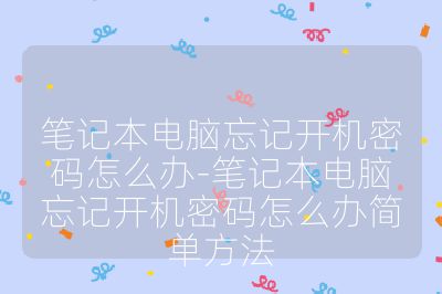 筆記本電腦忘記開機密碼怎么辦-筆記本電腦忘記開機密碼怎么辦簡單方法