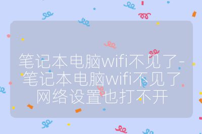 筆記本電腦wifi不見了-筆記本電腦wifi不見了網絡設置也打不開