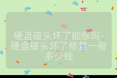 硬盤磁頭壞了能修嗎-硬盤磁頭壞了修復一般多少錢