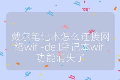 戴爾筆記本怎么連接網(wǎng)絡(luò)wifi-dell筆記本wifi功能消失了