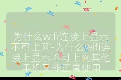 為什么wifi連接上顯示不可上網-為什么wifi連接上顯示不可上網其他手機又能正常使用