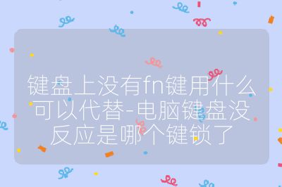 鍵盤上沒有fn鍵用什么可以代替-電腦鍵盤沒反應是哪個鍵鎖了