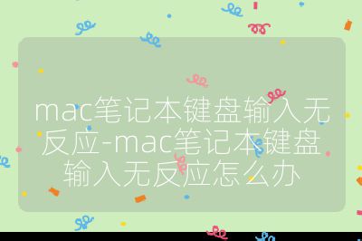 mac筆記本鍵盤輸入無反應(yīng)-mac筆記本鍵盤輸入無反應(yīng)怎么辦