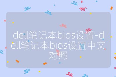 dell筆記本bios設(shè)置-dell筆記本bios設(shè)置中文對(duì)照