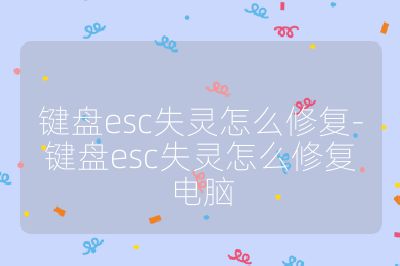 鍵盤esc失靈怎么修復(fù)-鍵盤esc失靈怎么修復(fù)電腦