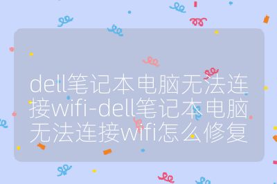 dell筆記本電腦無法連接wifi-dell筆記本電腦無法連接wifi怎么修復(fù)
