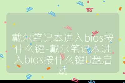 戴爾筆記本進入bios按什么鍵-戴爾筆記本進入bios按什么鍵U盤啟動