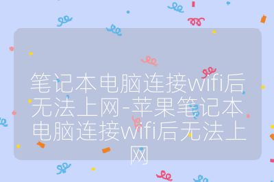 筆記本電腦連接wifi后無法上網-蘋果筆記本電腦連接wifi后無法上網